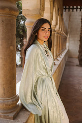 Shimmer kaftan in Aqua blue